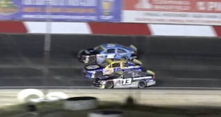 Wild finish: Tanner Reif steals the West Series victory at Tucson Speedway